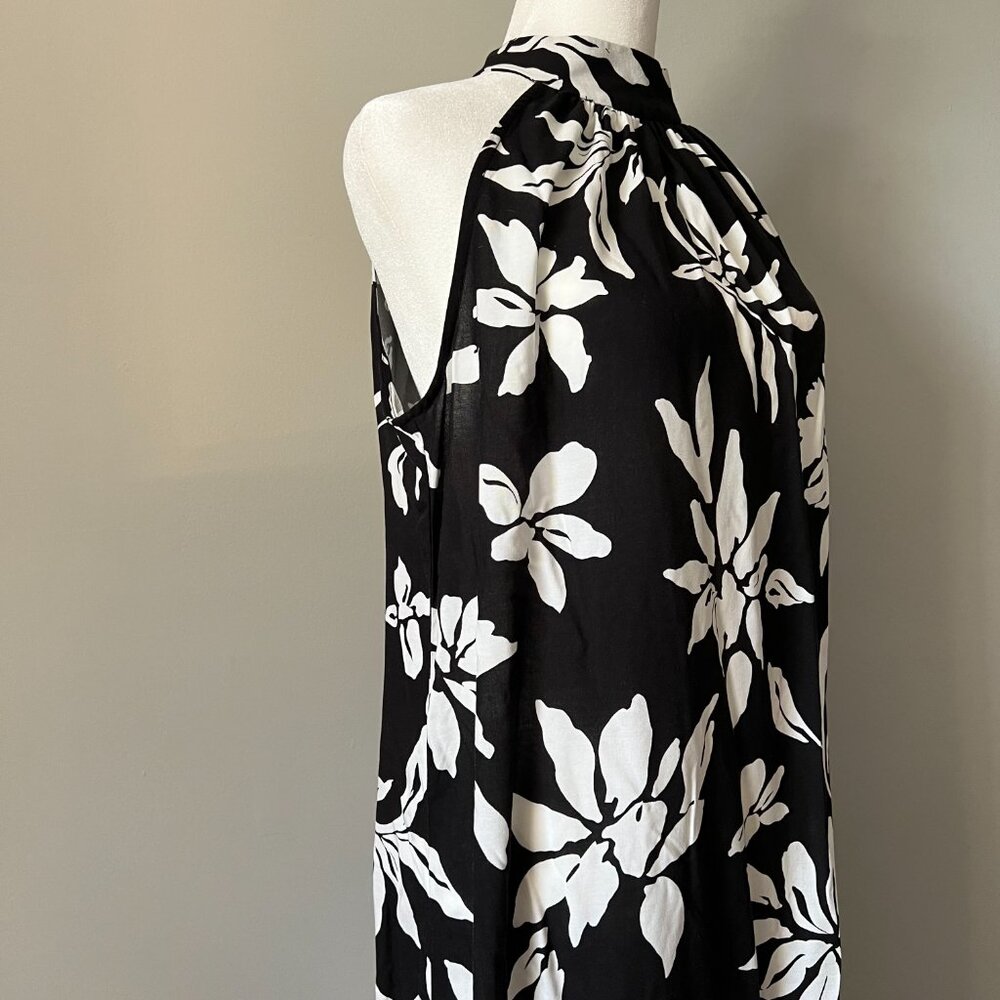 Vince Camuto Women's Tropical Print Halter-Neck Maxi Dress Size M - Picture 5 of 9
